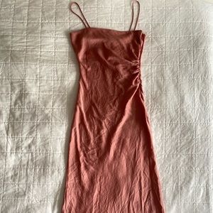 Zara dress, XS, peachy pink